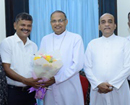 Mangaluru: Newly elected president of Catholic Sabha visits Bishop Peter Paul Saldanha